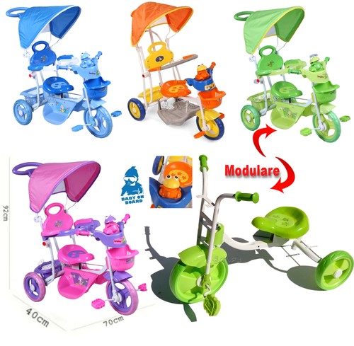 Children tricycle trike with - children's,