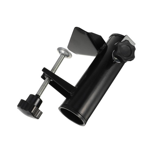Black steel umbrella fixed - black,